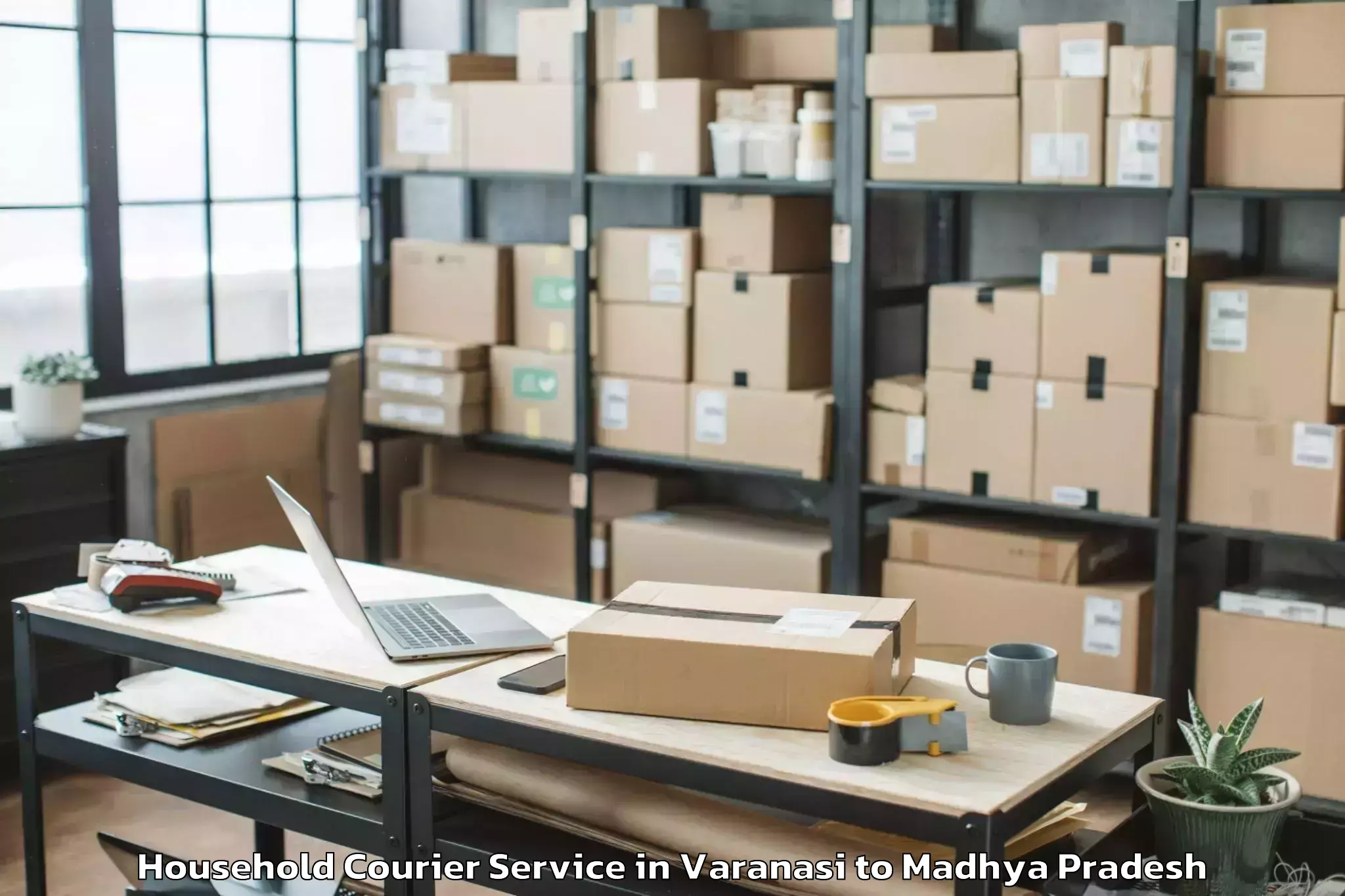 Book Your Varanasi to Mandsaur University Mandsaur Household Courier Today